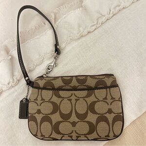 Coach Signature Wristlet Wallet